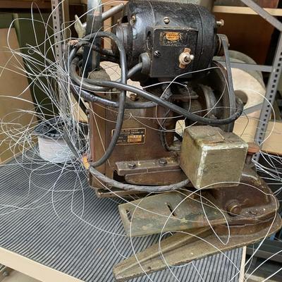 Antique Industrial The New Jersey Co Wire Stitching Machine LB1S with Serial Number 4606