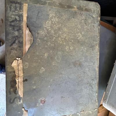 Vintage AUV CO Steel Compartment Storage Box