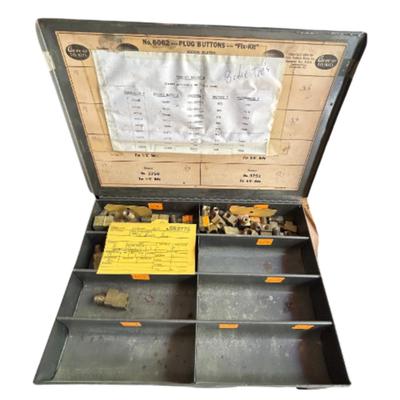 Vintage AUV CO Steel Compartment Storage Box