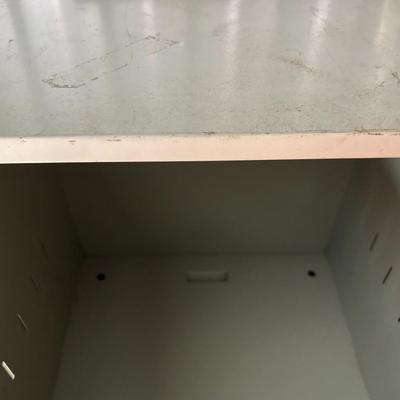 Vintage Two Drawer, Antique White File Cabinet