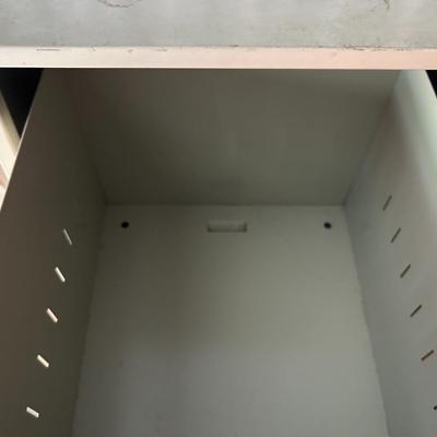 Vintage Two Drawer, Antique White File Cabinet