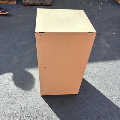 Vintage Two Drawer, Antique White File Cabinet