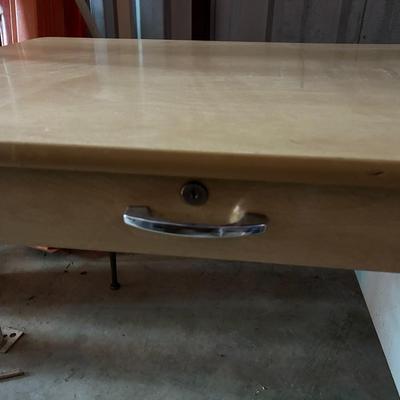 Vintage 1950s Raymond Loewy for Brunswick Vintage Mid-Century Modern Industrial Desk