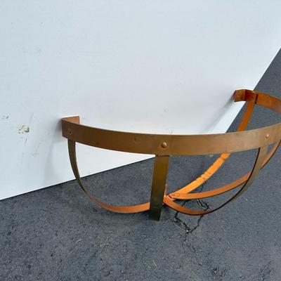 Vintage Brass Copper Wall Mount Hanging for Plants or Pots