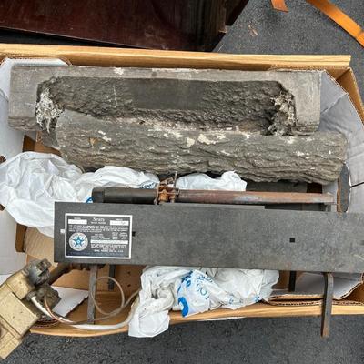 Vintage Sears 18" Gas Split Oak Log Set Natural Gas Fireplace Model 11385751