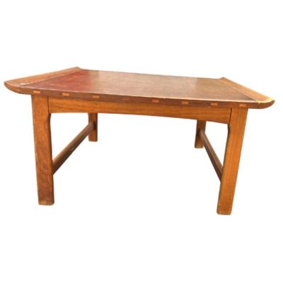 Vintage 1960s Lane Furniture "Vogue" Square Walnut & Ash Coffee Table