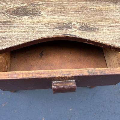 Vintage 1960s Wood Kidney Shaped Dressing Table - Restoration Project