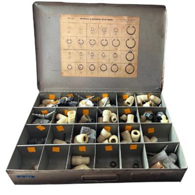 Vintage Chadco Steel Box with Internal and External Snap Rings, Model #50140