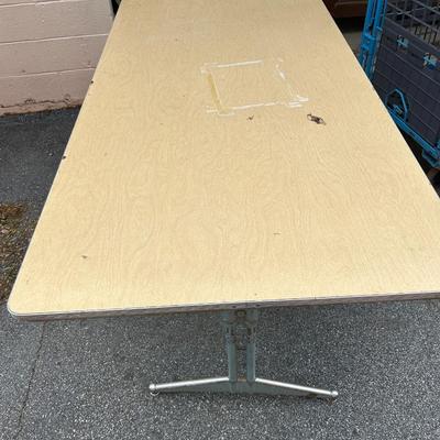 Vintage 1950s Atomic Worktable 5'