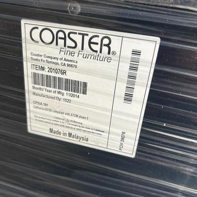 Coaster Fine Furniture Black Six Drawer Dresser Silver Hardware