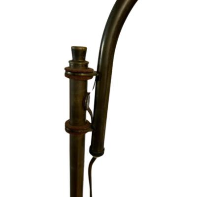 Antique c. 1940s Sight “Flying Saucer” Red Floor Lamp by M.G. Wheeler