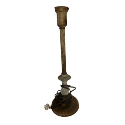 Antique c. Late 19th Century Cast Iron Boudoir Lamp