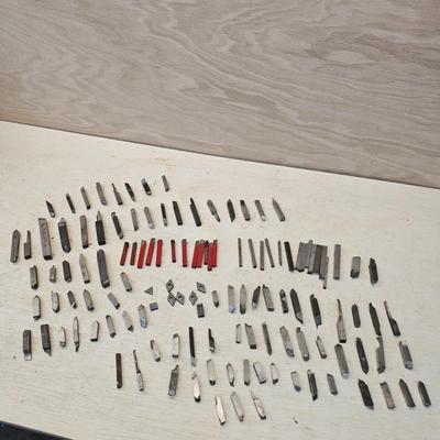 Assortment of Cutting Tips for Lathes (WS-JS)