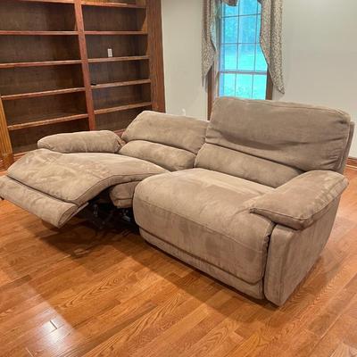 Electric Upholstered Micro-Fiber Reclining Sofa