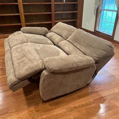 Electric Upholstered Micro-Fiber Reclining Sofa