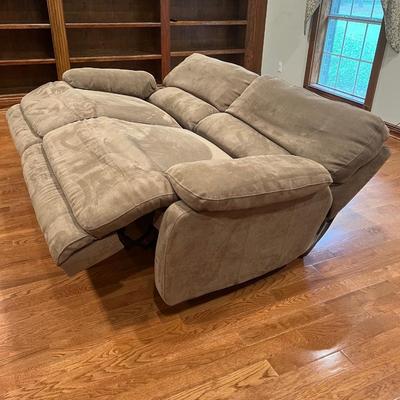 Electric Upholstered Micro-Fiber Reclining Sofa