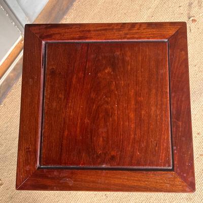 Chinese Carved Rosewood Pedestal (LR-DZ)
