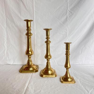 Harvin and Other Brass Candlestick Holders (LR-DZ)