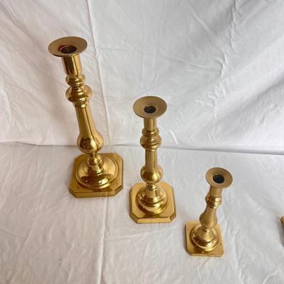 Harvin and Other Brass Candlestick Holders (LR-DZ)