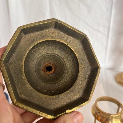 Harvin and Other Brass Candlestick Holders (LR-DZ)