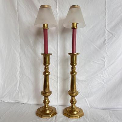 Harvin and Other Brass Candlestick Holders (LR-DZ)