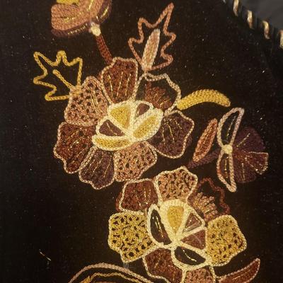 Women's Alex Kim Black Tan Floral Jacket
