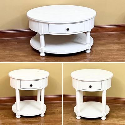 BROYHILL ~ "Attic Heirlooms" ~ Three (3) Piece Painted Coffee Table Set ~ *Read Details