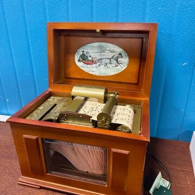 Gold Label Music in Motion hand crafted wood Music Box