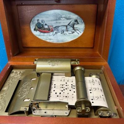 Gold Label Music in Motion hand crafted wood Music Box