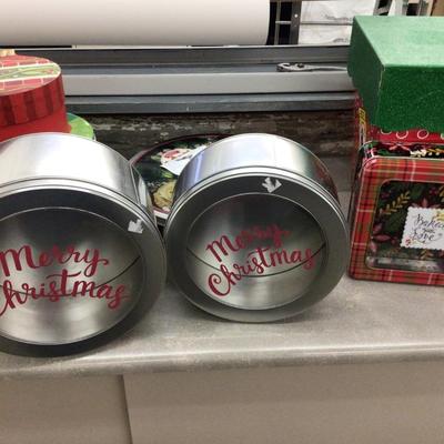 Christmas Tins Lot