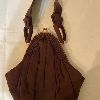 1940’s “Juile” French brown evening bag