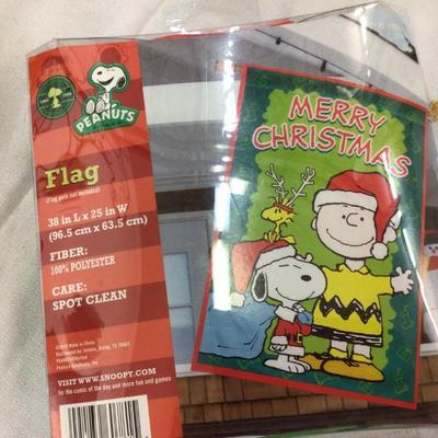 Peanuts Christmas Flags Set of Two