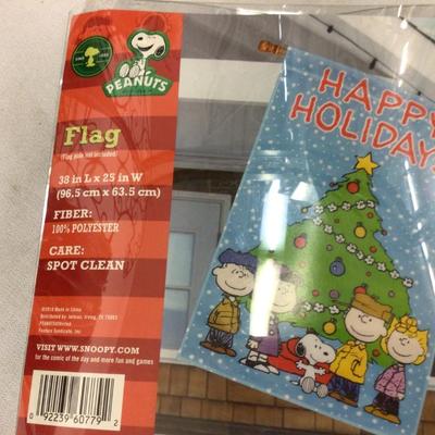 Peanuts Christmas Flags Set of Two