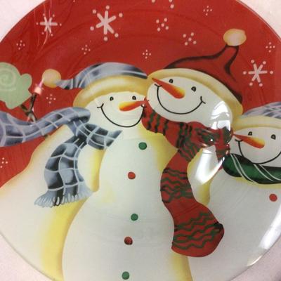 Large Christmas Round Cookie Platters