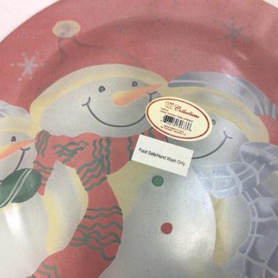 Large Christmas Round Cookie Platters