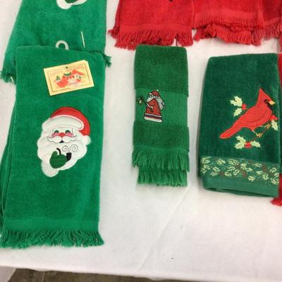 Christmas Holiday Hand Towel Lot
