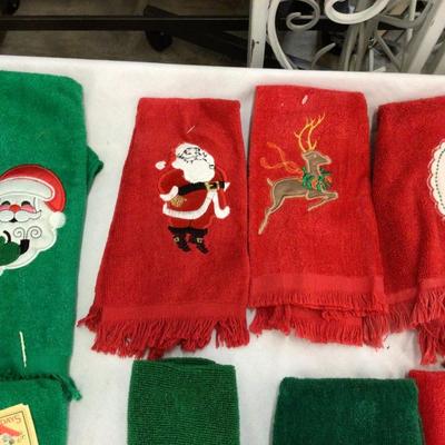 Christmas Holiday Hand Towel Lot