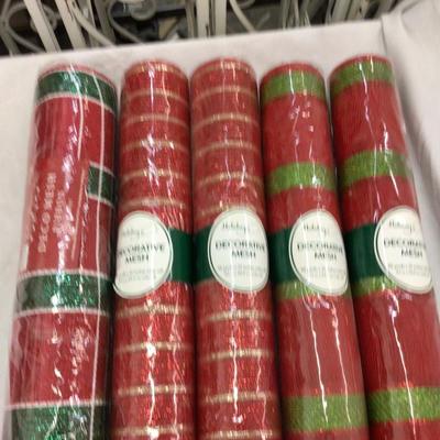 Holiday Decorative Mesh Set Of 5 New In Packaging