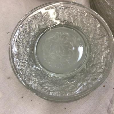 Clear Glass Leaf Dishes
