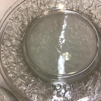 Clear Glass Leaf Dishes