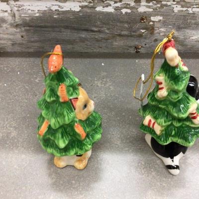 Dog And Cat Christmas Tree Bobbles