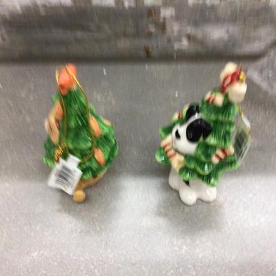 Dog And Cat Christmas Tree Bobbles