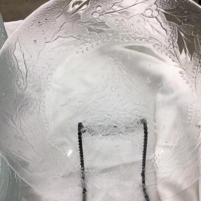 Large Clear Glass Holiday Dishes