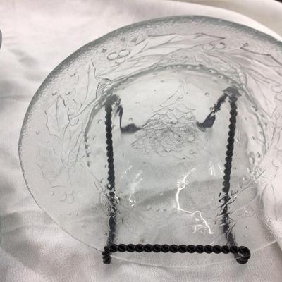 Large Clear Glass Holiday Dishes
