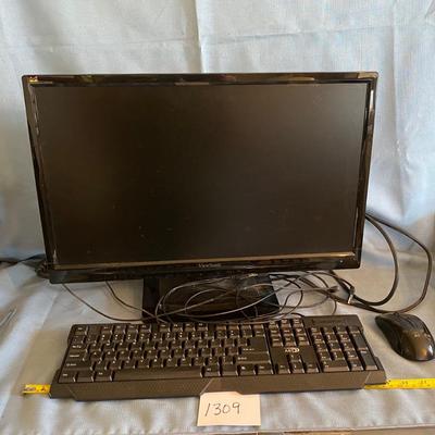 Monitor and Keyboard