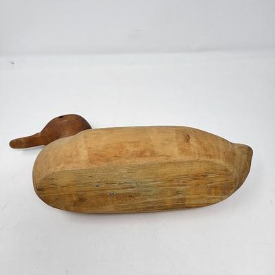 Two Carved Wood Duck Decoy's