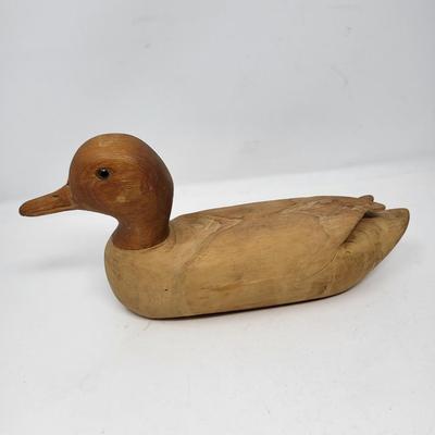 Two Carved Wood Duck Decoy's