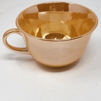 Mid-Century Peach Luster Fire King Tableware