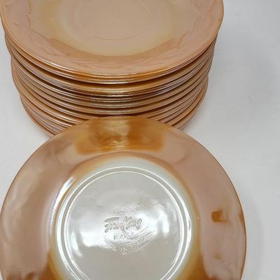 Mid-Century Peach Luster Fire King Tableware