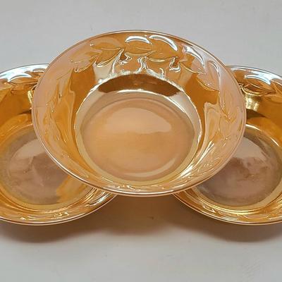 Mid-Century Peach Luster Fire King Tableware